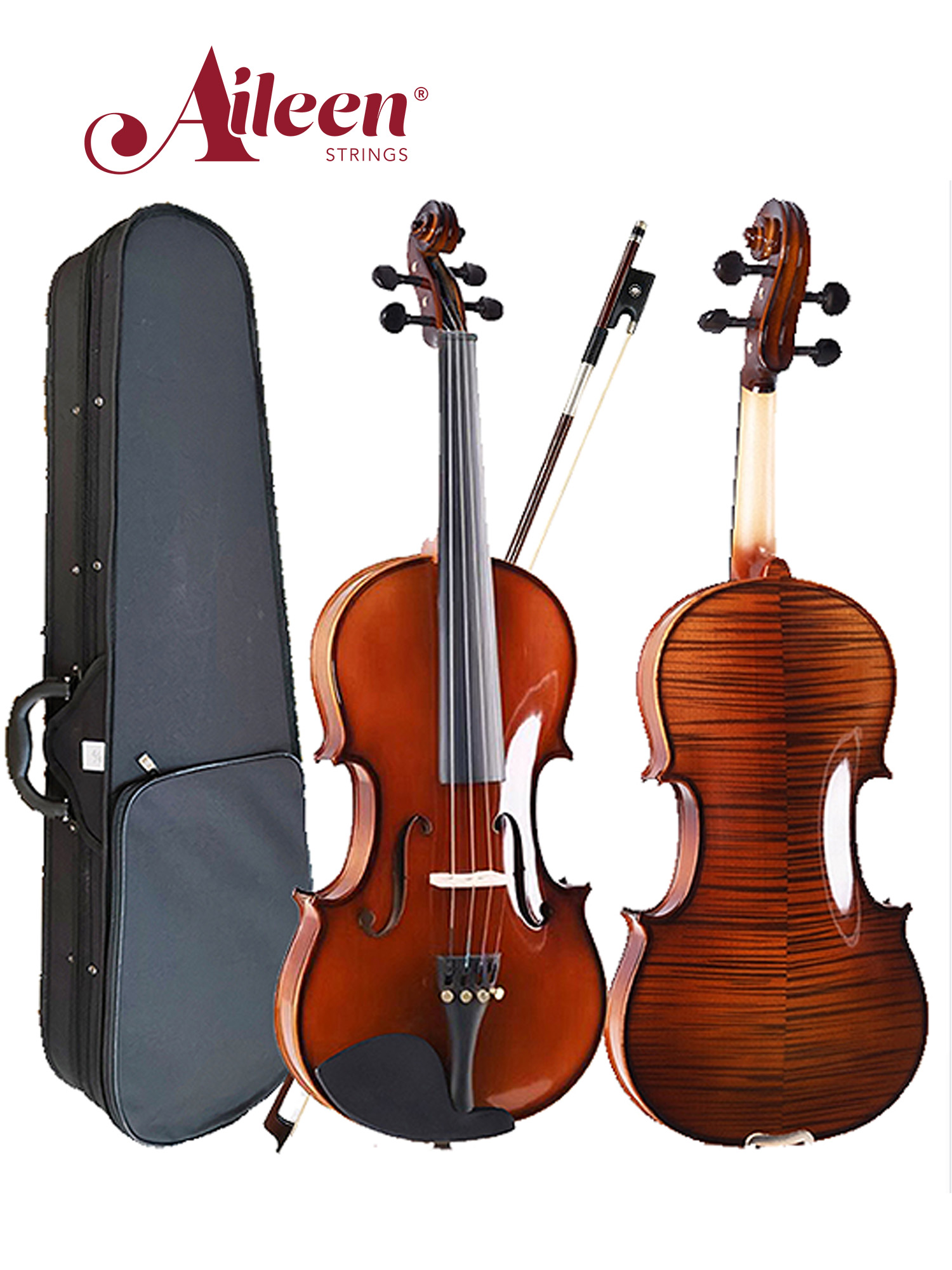 Nice Flamed Maple on Back 4/4-1/16 Student Violin Kit VG106U