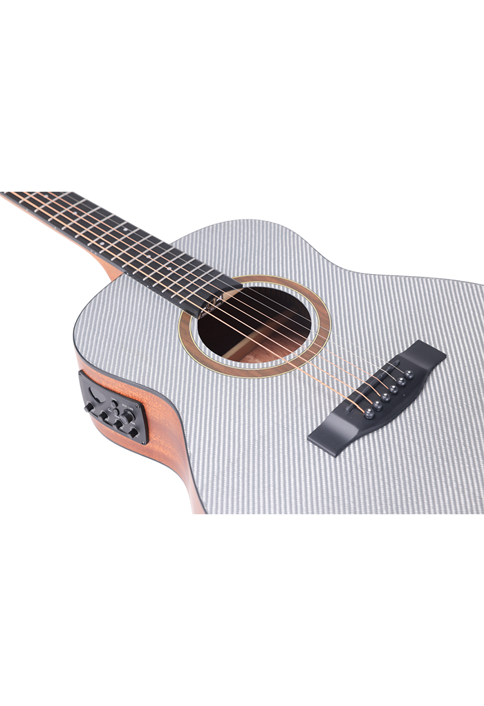 AFC77E Good Quality Matte Finish 36" Carbon Top Acoustic Guitar