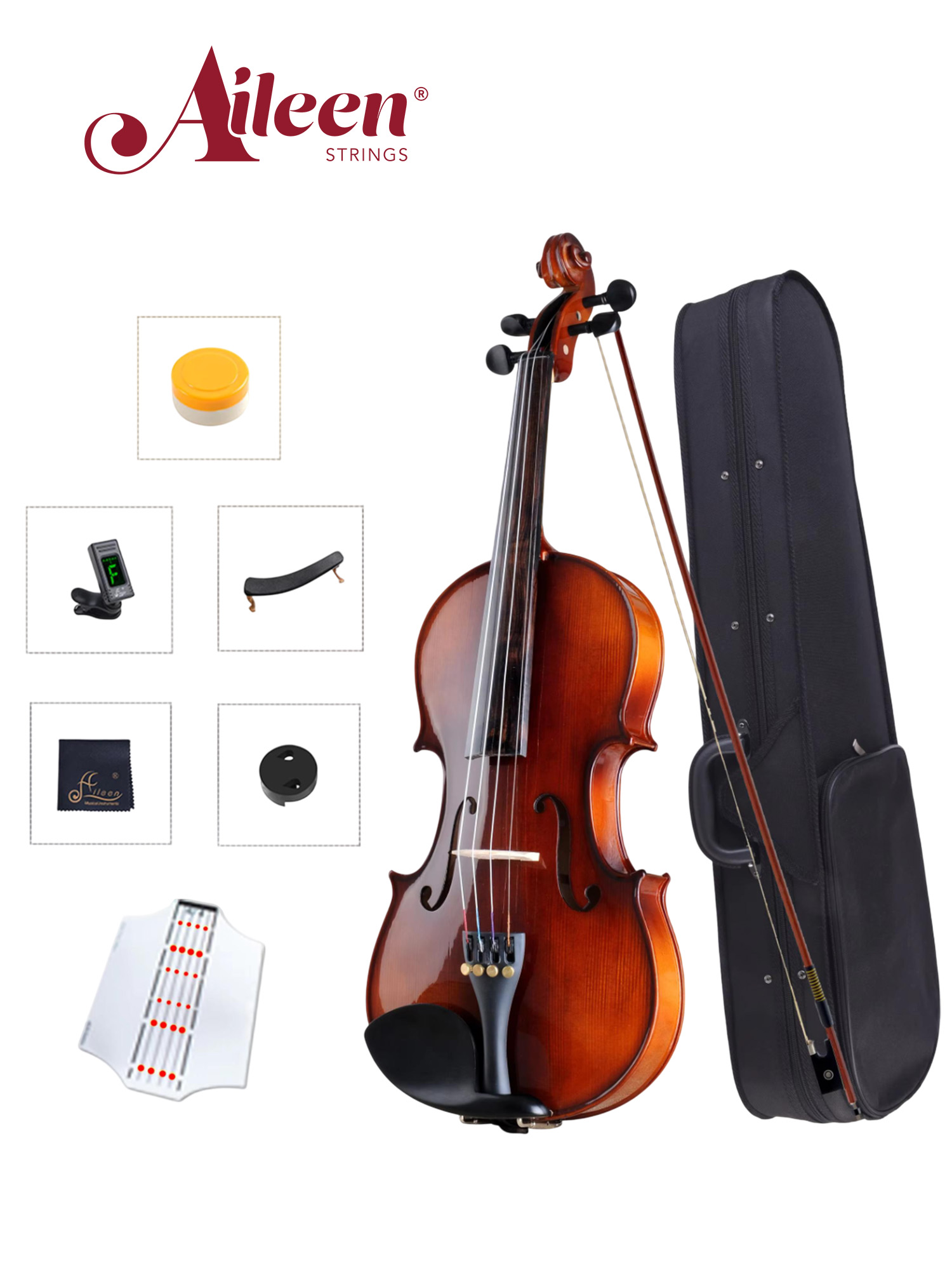 General Grade Solid Spruce Top Solid Maple Back & Side 4/4-1/16 Student Violin AVL18