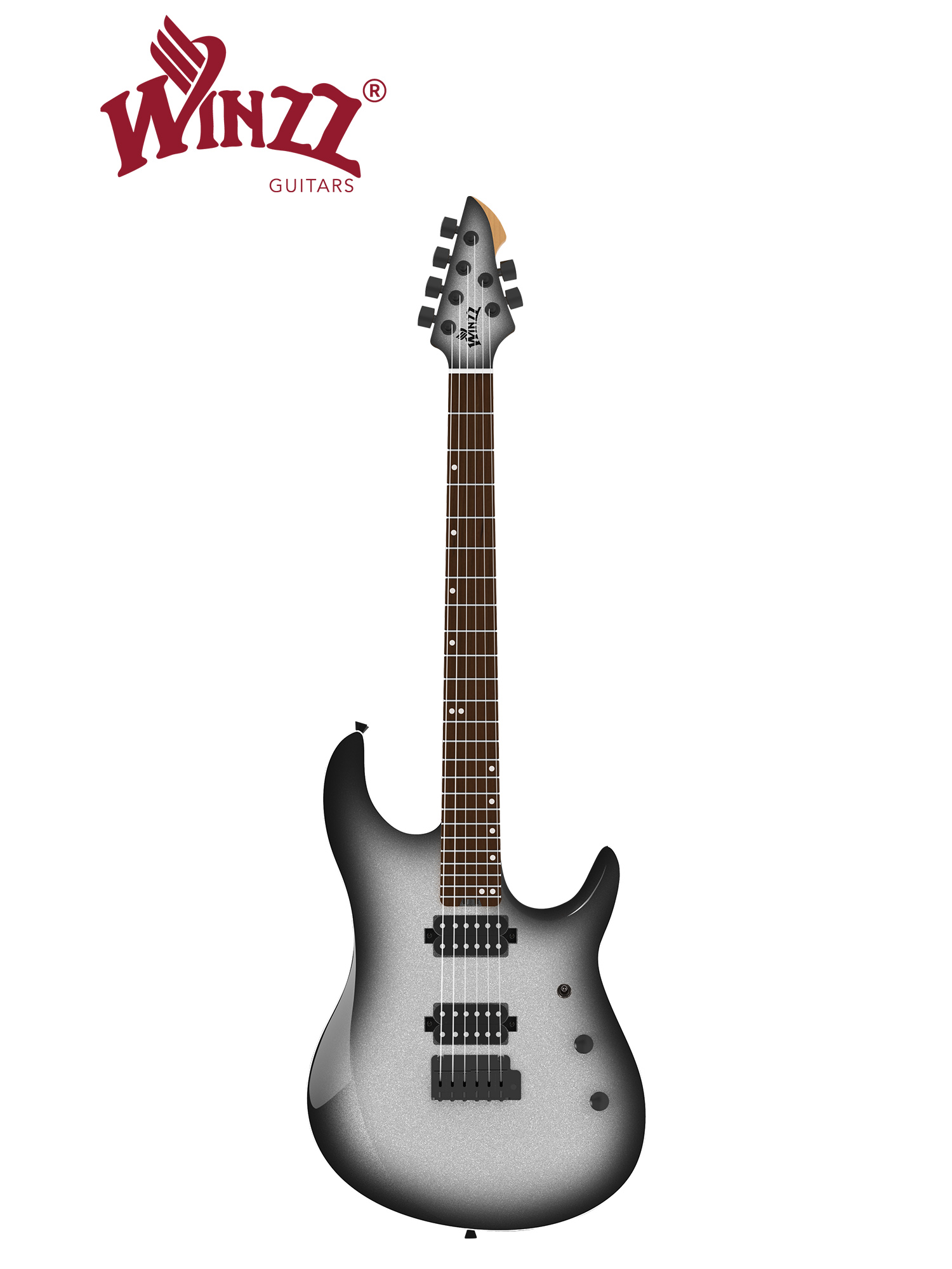 WOS100-SB WINZZ Design S Model Orbit Series 39" Electric Guitar