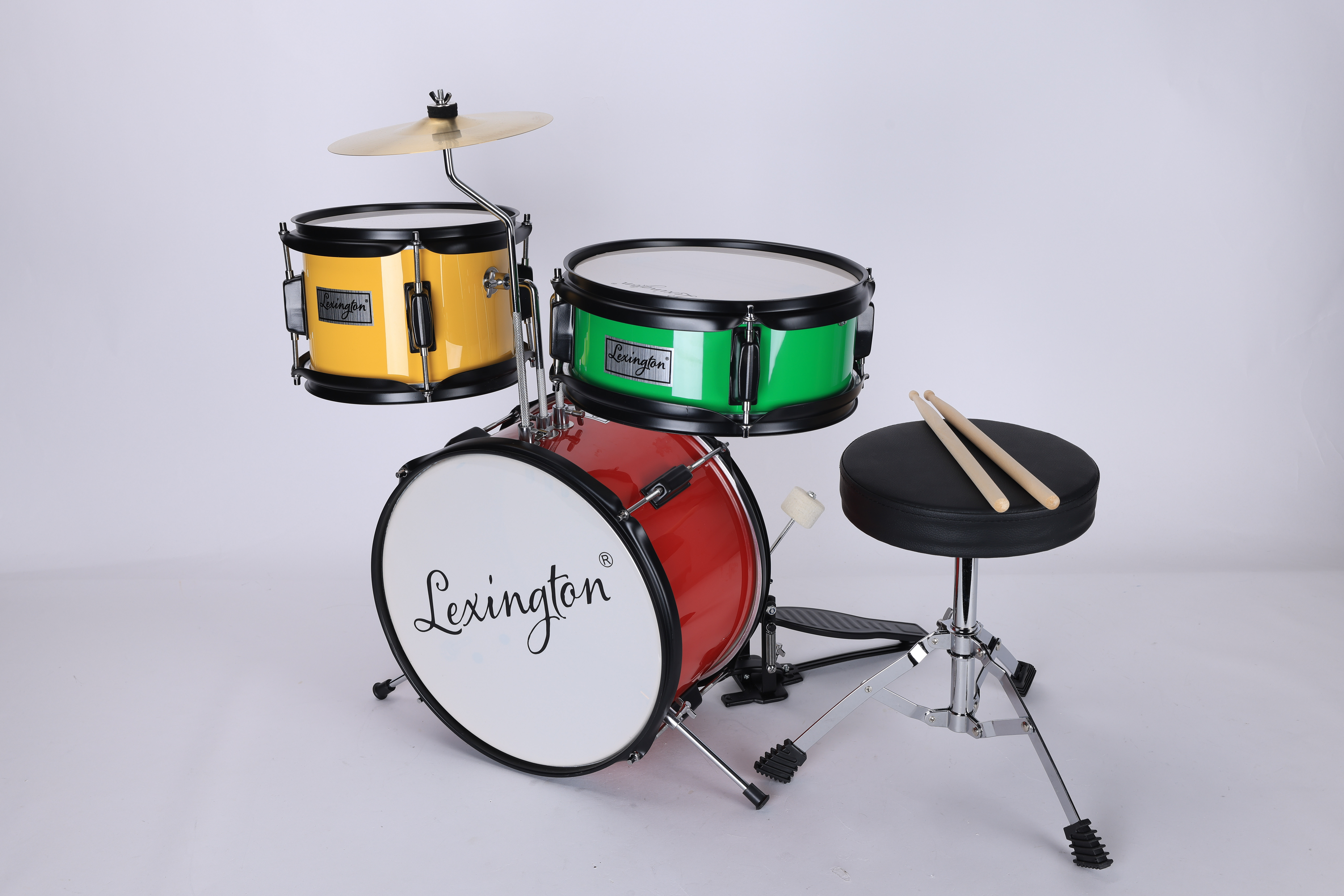 DSET-2032 Hot Selling Musical Instruments 3-Piece Junior Drum Set for Kids