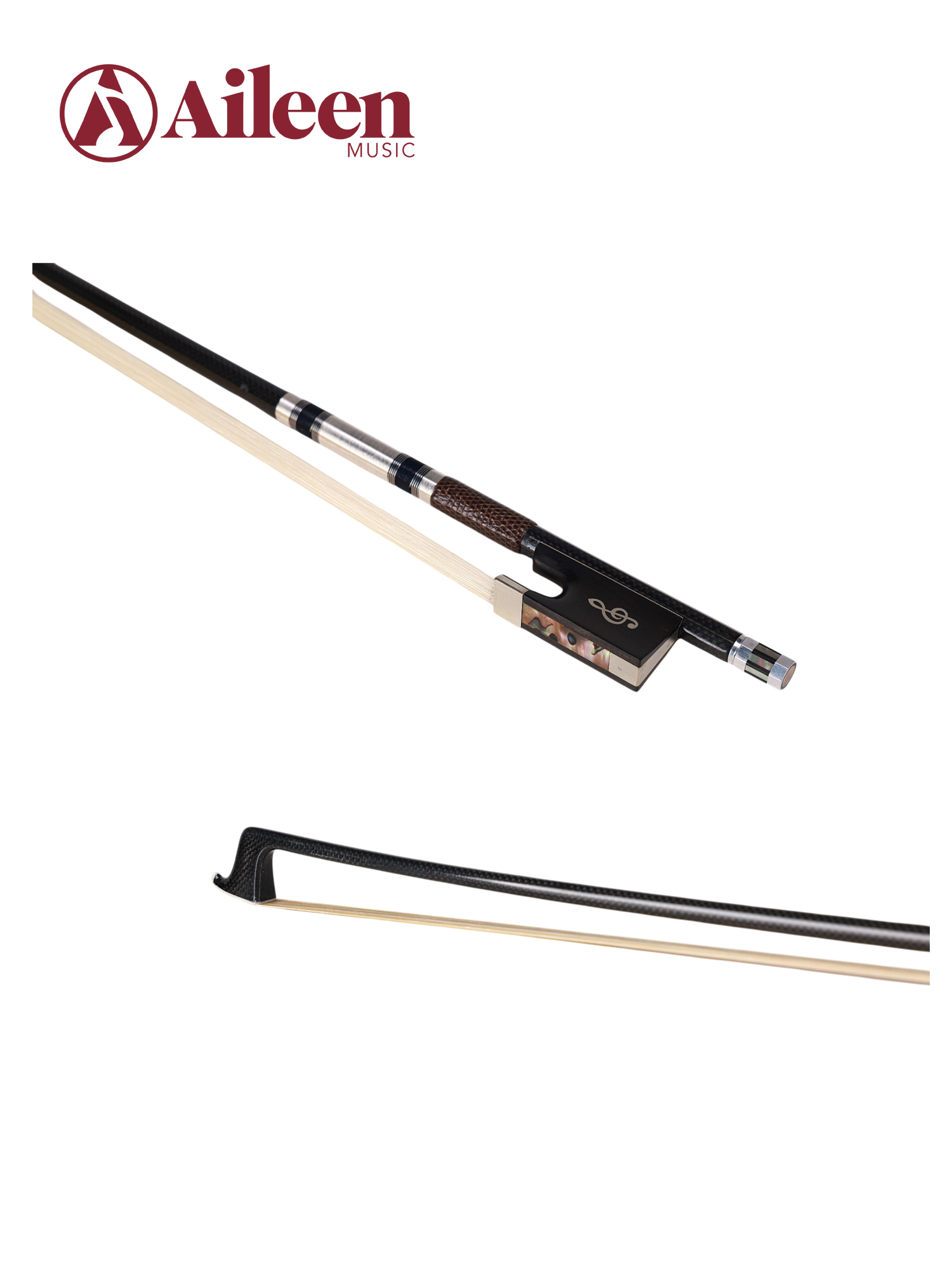 High-Performance Carbon Fiber Violin Bow with Hand-Carved Ebony Frog (WV885CH-G)