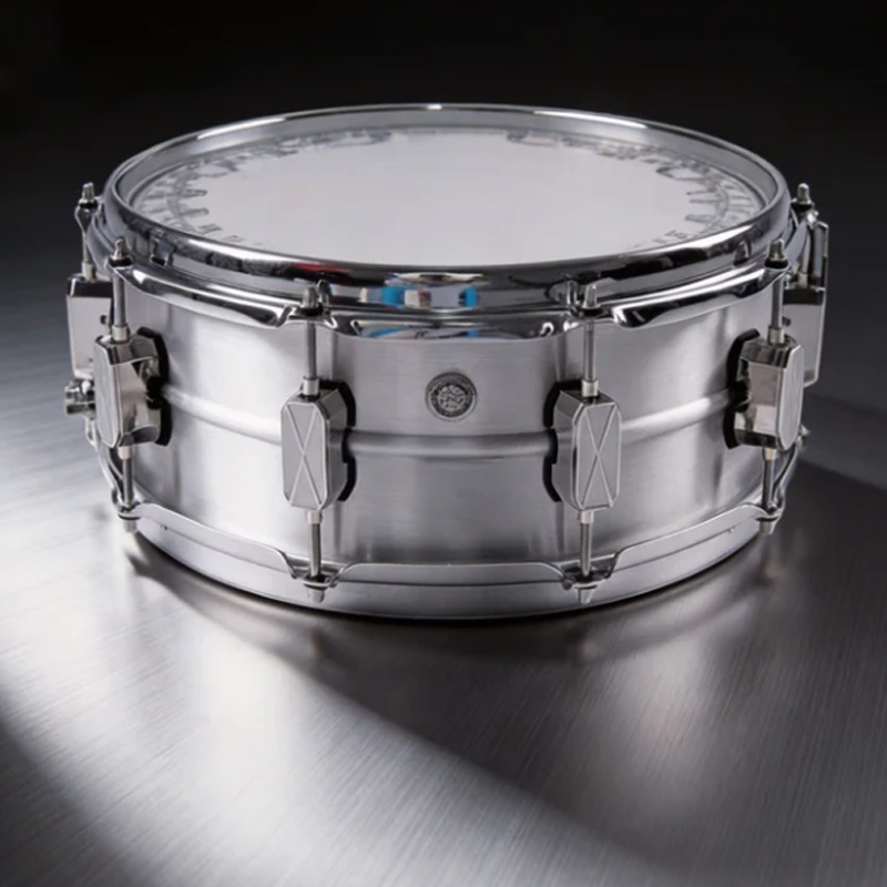 SN-LSS1 14''x5.5'' Aluminum Snare Drum Shell 8 Zinc Alloy Lugs Professional Snare Drum