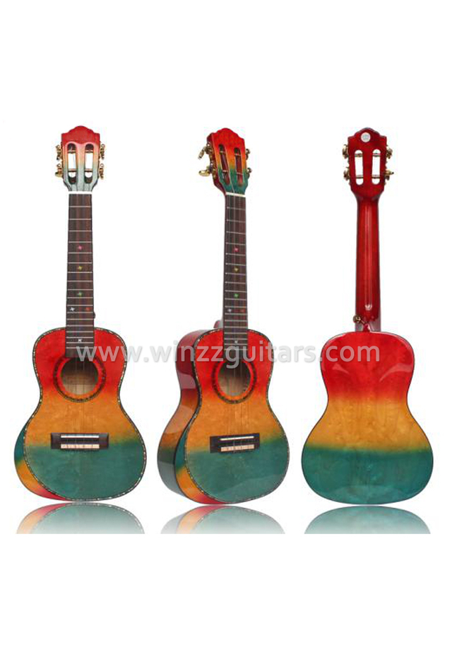 Birdseye maple plywood or High density man-made wood Ukulele (AU86L-BA)