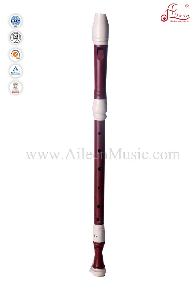 Red Baroque Style Wooden ABS Alto Recorder Flute (RE2438B)