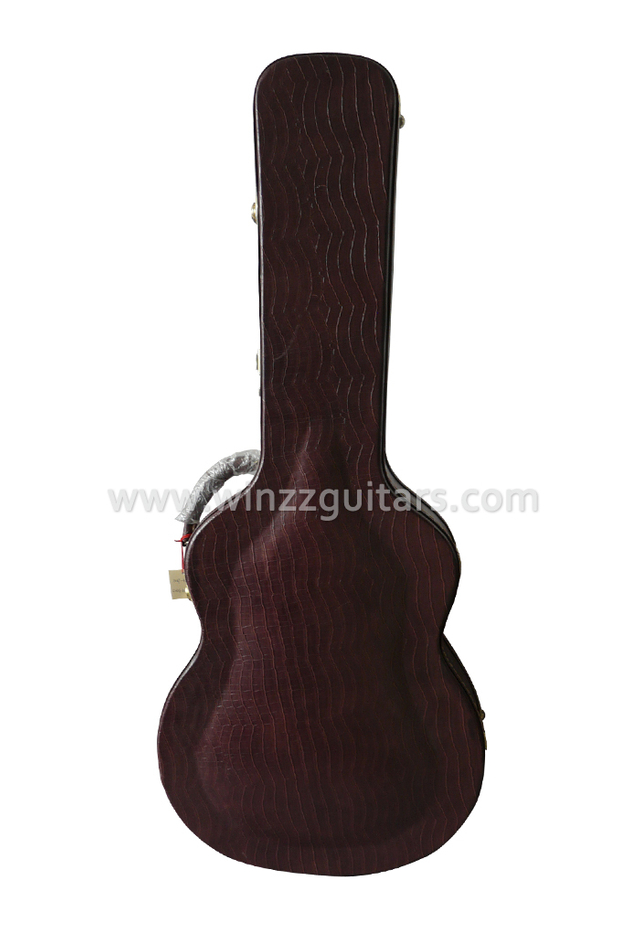 Hot Sales Arch Shaped Wood Acoustic Guitar Case(CWG420)