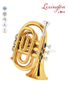 bB Brass Lacquered Pocket Trumpet-2pcs Waterkey(HTP8504G)