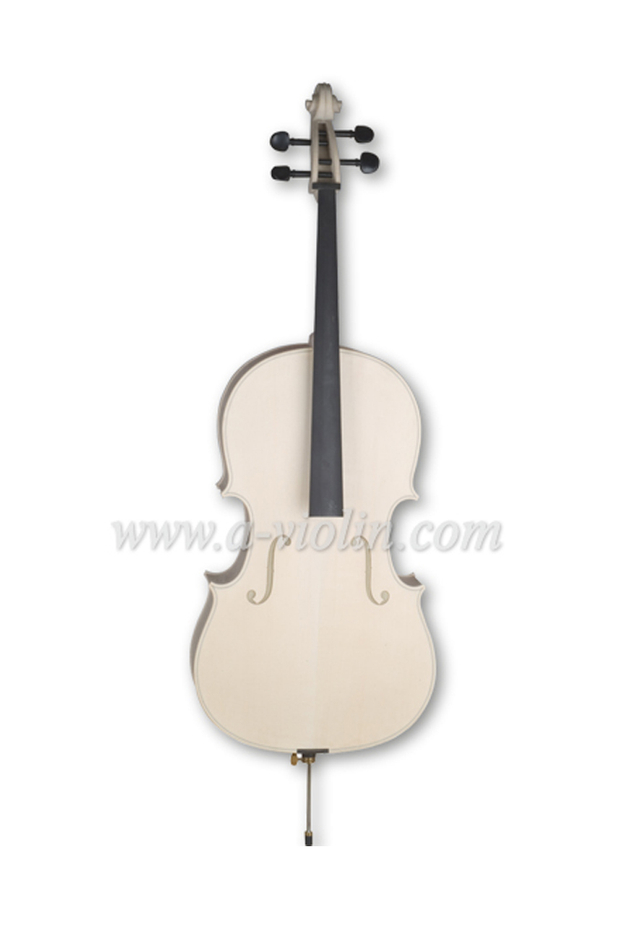 4/4, 3/4 Unfinished Handmade White Cello for Luthier (C150W)