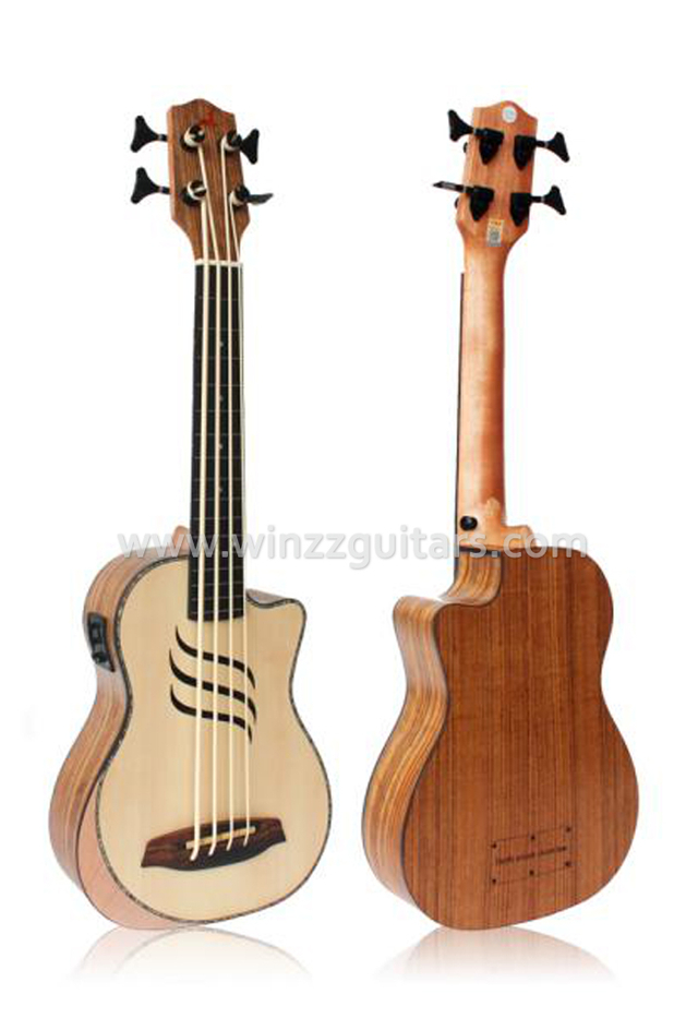 Solid koa top high density man-made wood fingerboard ukulele (AUB15-BAE)