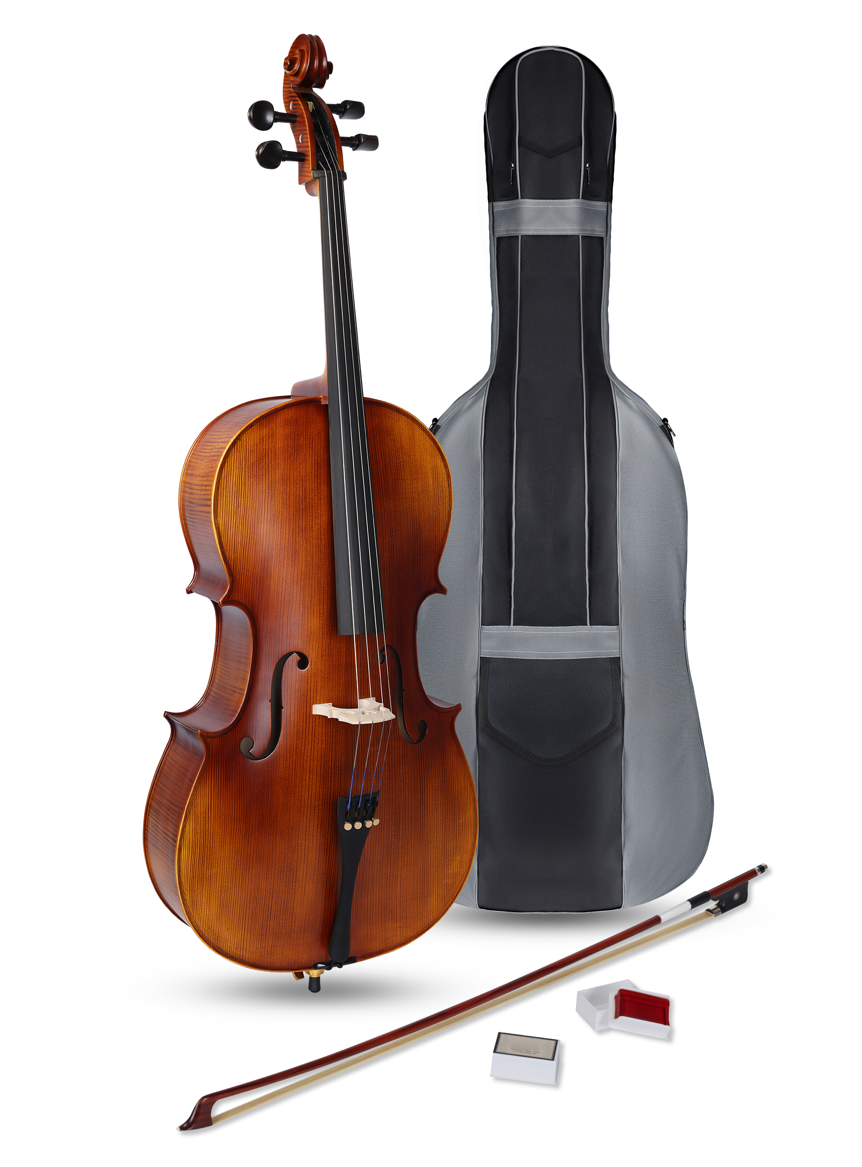 Solid European Spruce Beginner Cello with Flamed Veneered(CG210H)