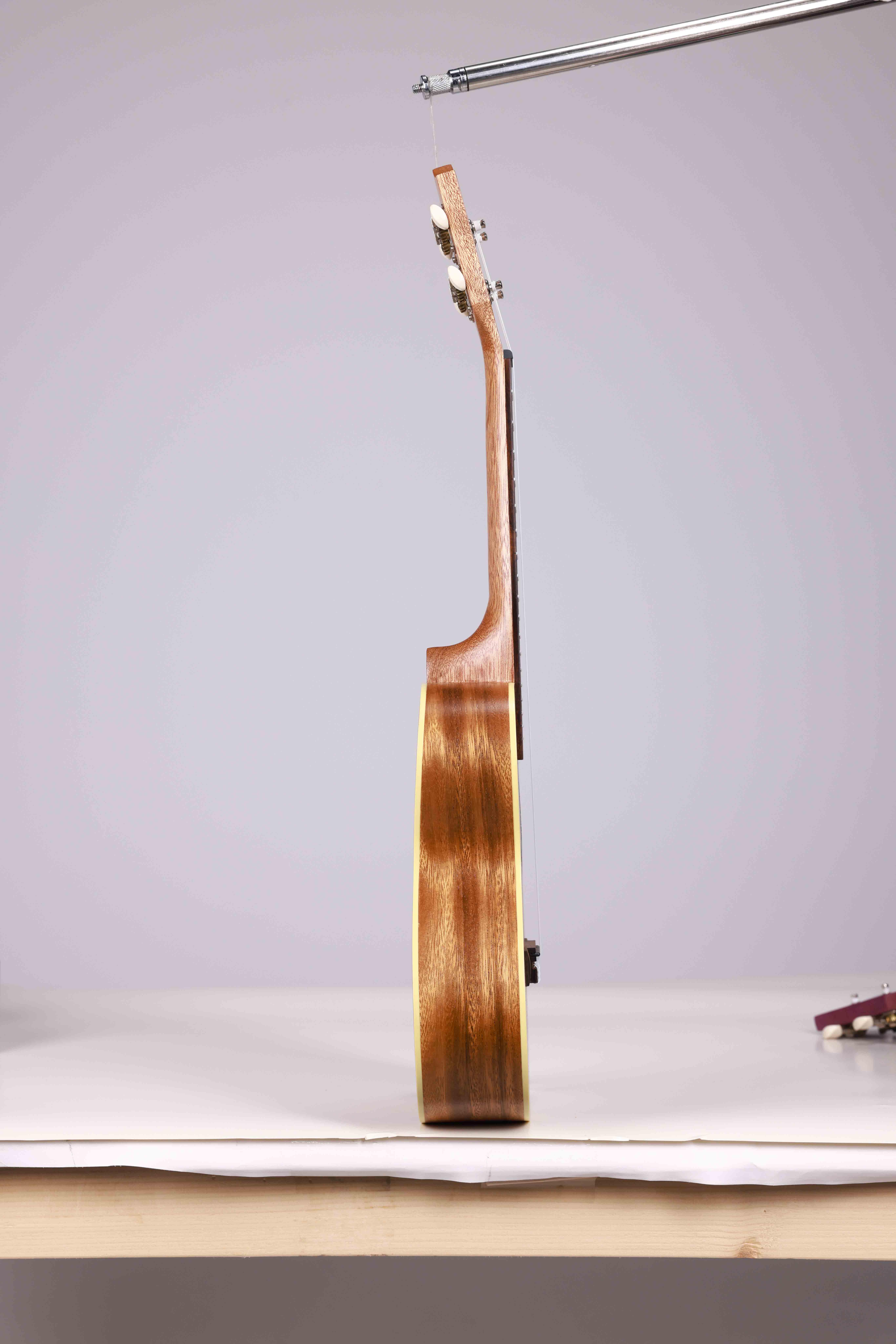 AU604-21 Winzz Quality Soprano Teak (white Fiber) Plywood 21'' Ukulele Made in Indonesia