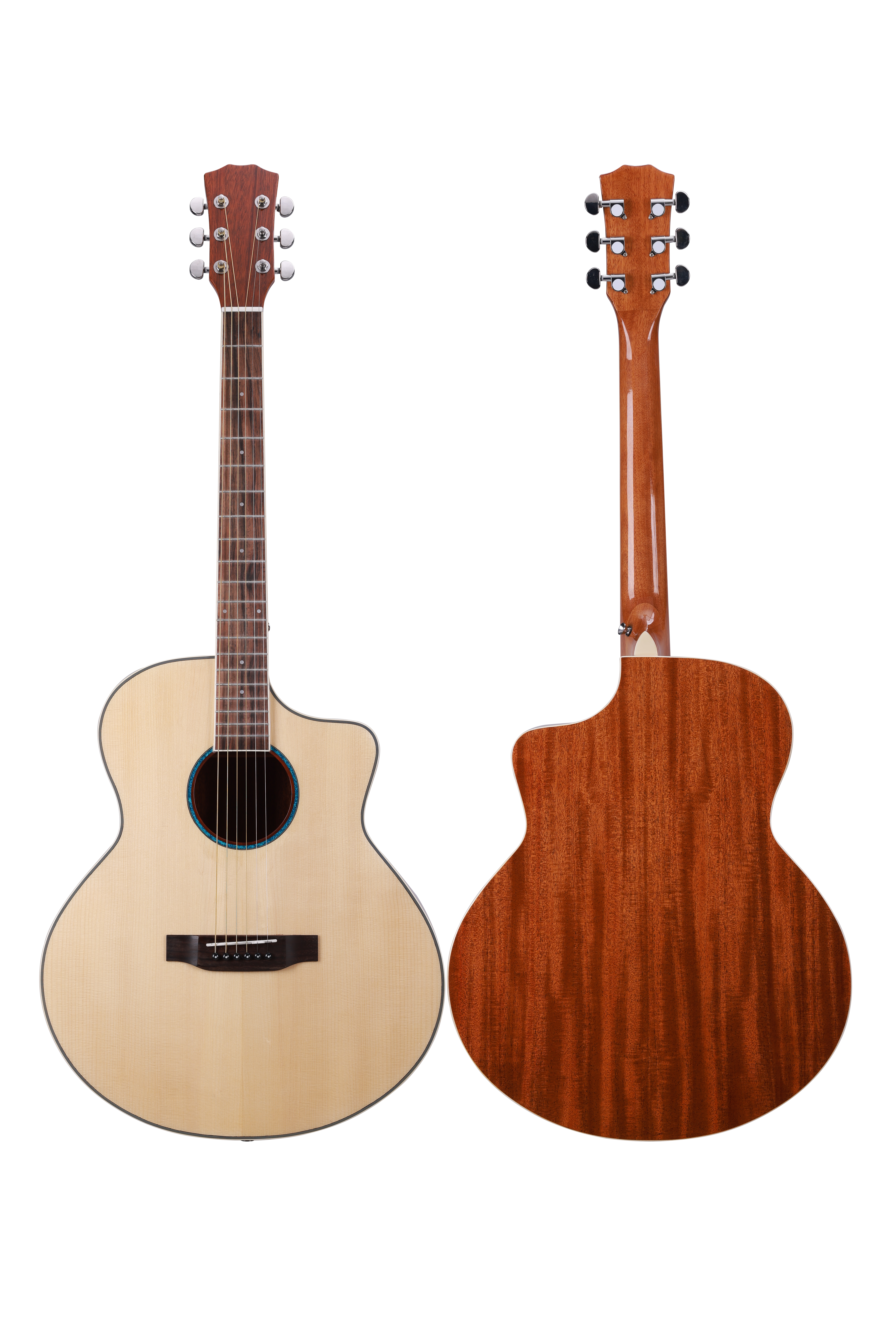 AFM10 High Quality Glossy Finish Solid Top 40" Acoustic Guitar