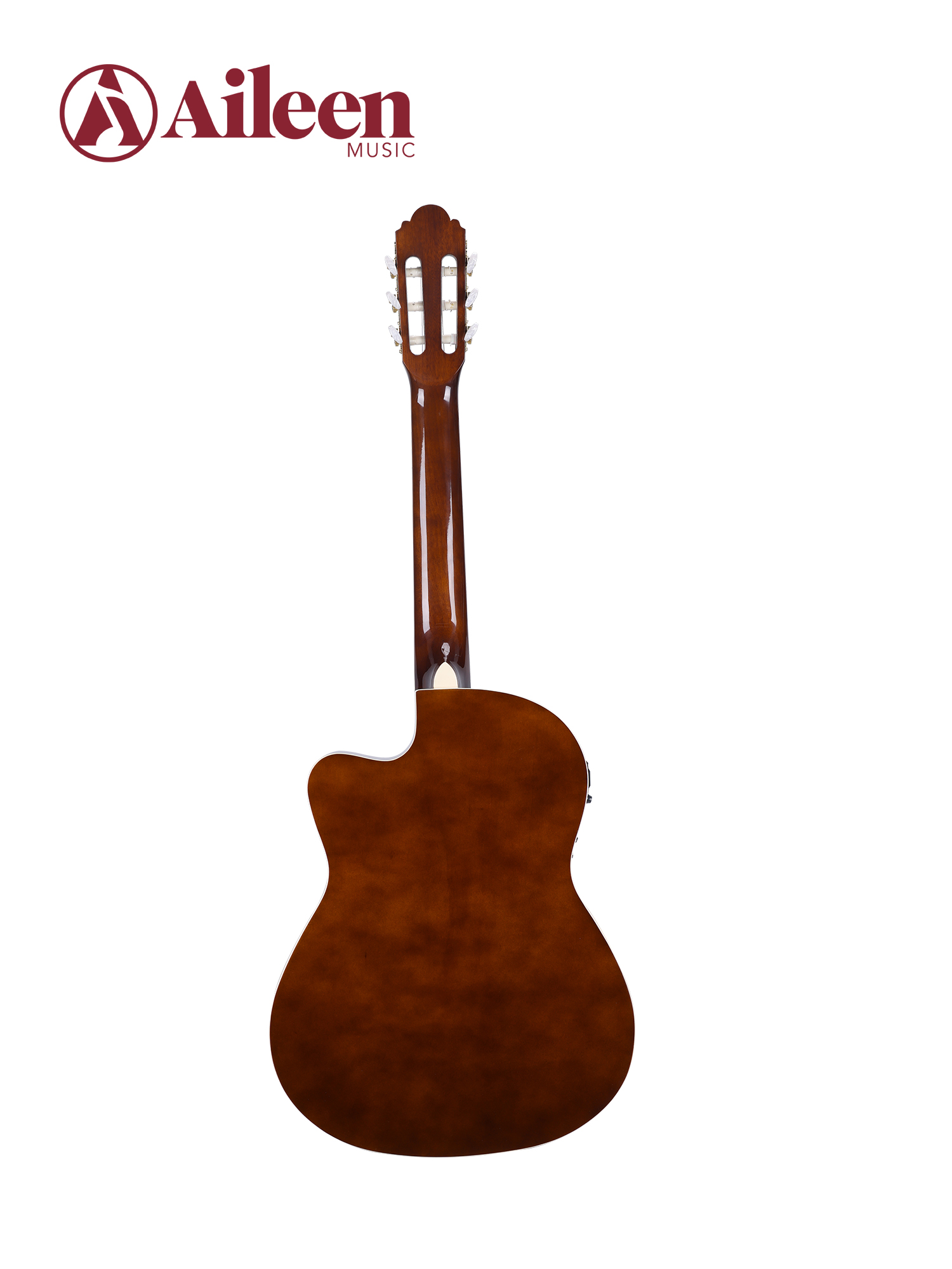 AC10ET New Thin Body 39" Cutaway Electric Acoustic Nylon Strings Guitar