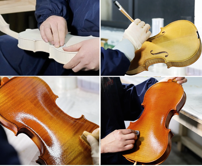 Legacy Series LV25E Spirit And Oil Mixed Varnish Italy Bachman Spruce Top 4/4 Violin