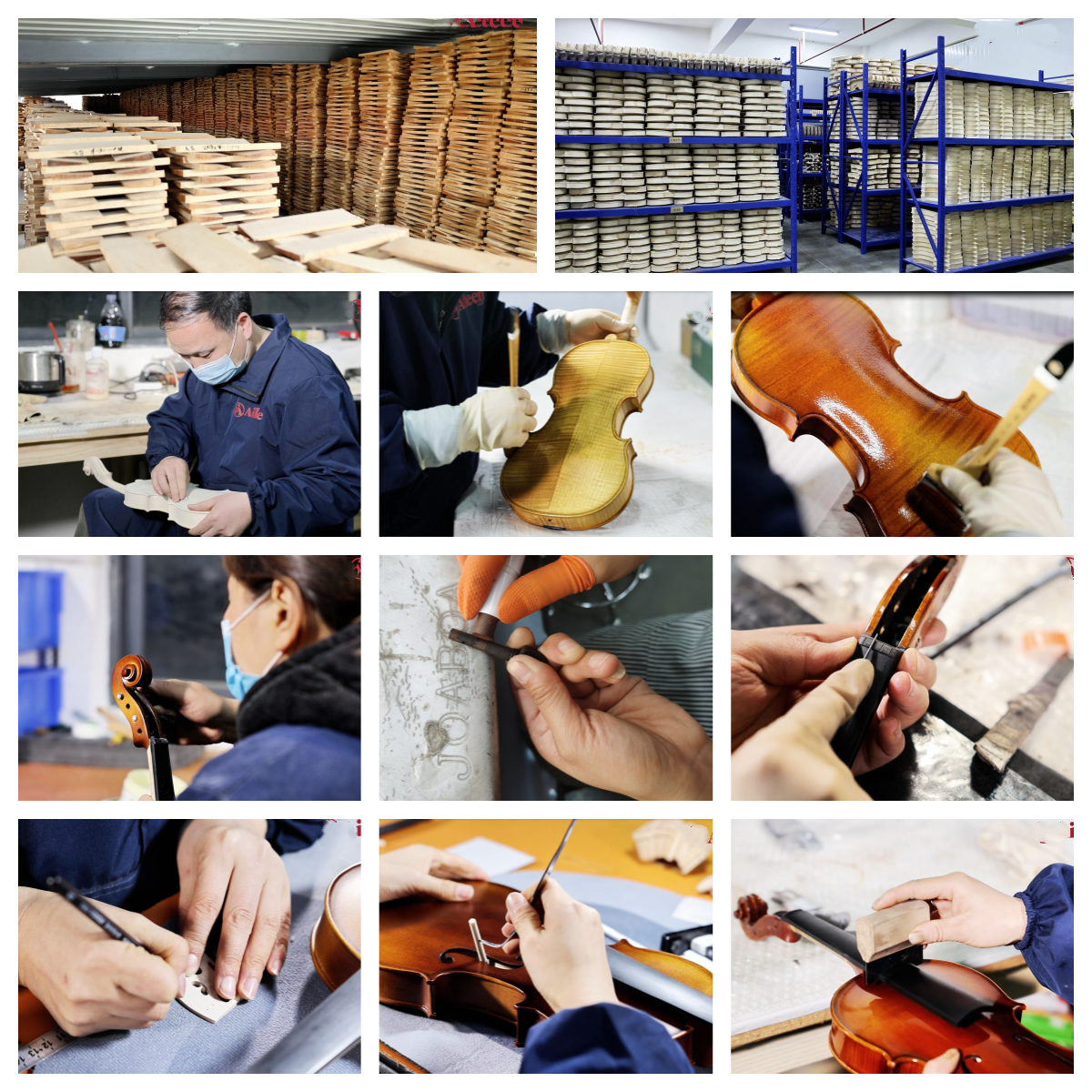 violin production details