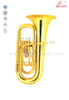 3 Valves Bb Key Gold Lacquer Children Tuba (TU9914)