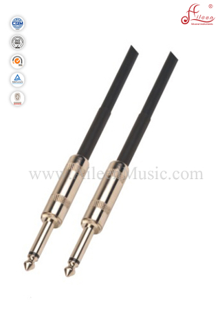 1/4"TS Bulk Black Spiral Guitar Cable Instrument Cables (AL-G026)