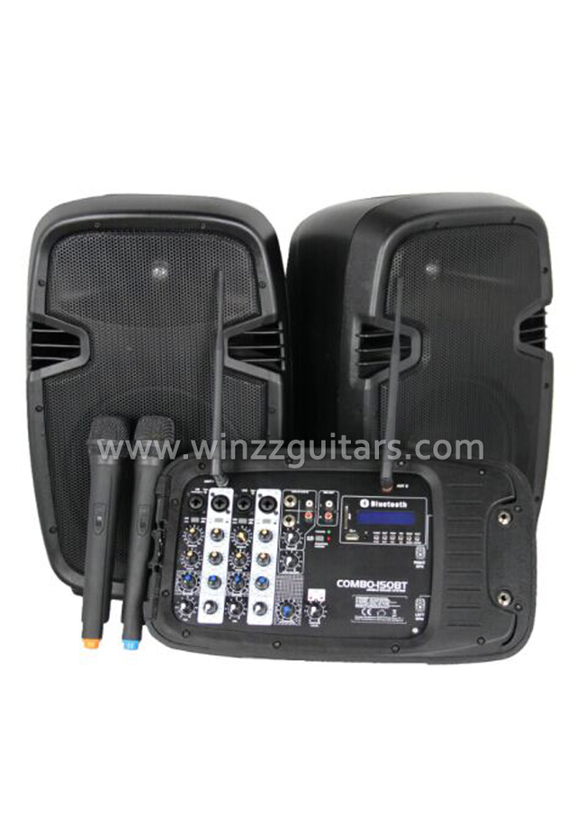 Class D Amplifier Active Portable PA System ( PPS-01200MTW )