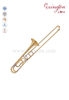 Y style Brass lacquered Tenor trombone-bB/F key(TB9124G)