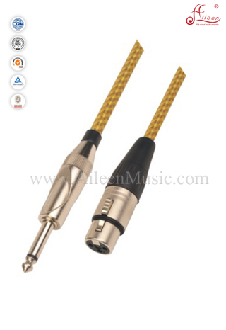 Flexible 6mm PVC And Tweed Spiral Microphone Cable (AL-M037)