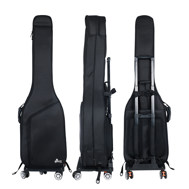 Detachable pull rod 2pcs Electric bass guitar bags cases(BGB16818W)