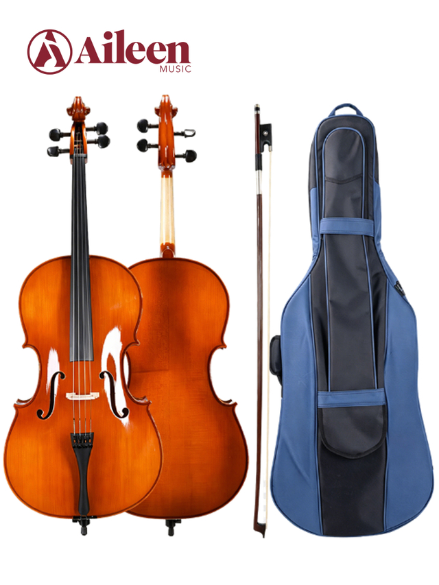 SC-10AL Solid Spruce Top 4/4-1/16 Profissional Student Cello Kit