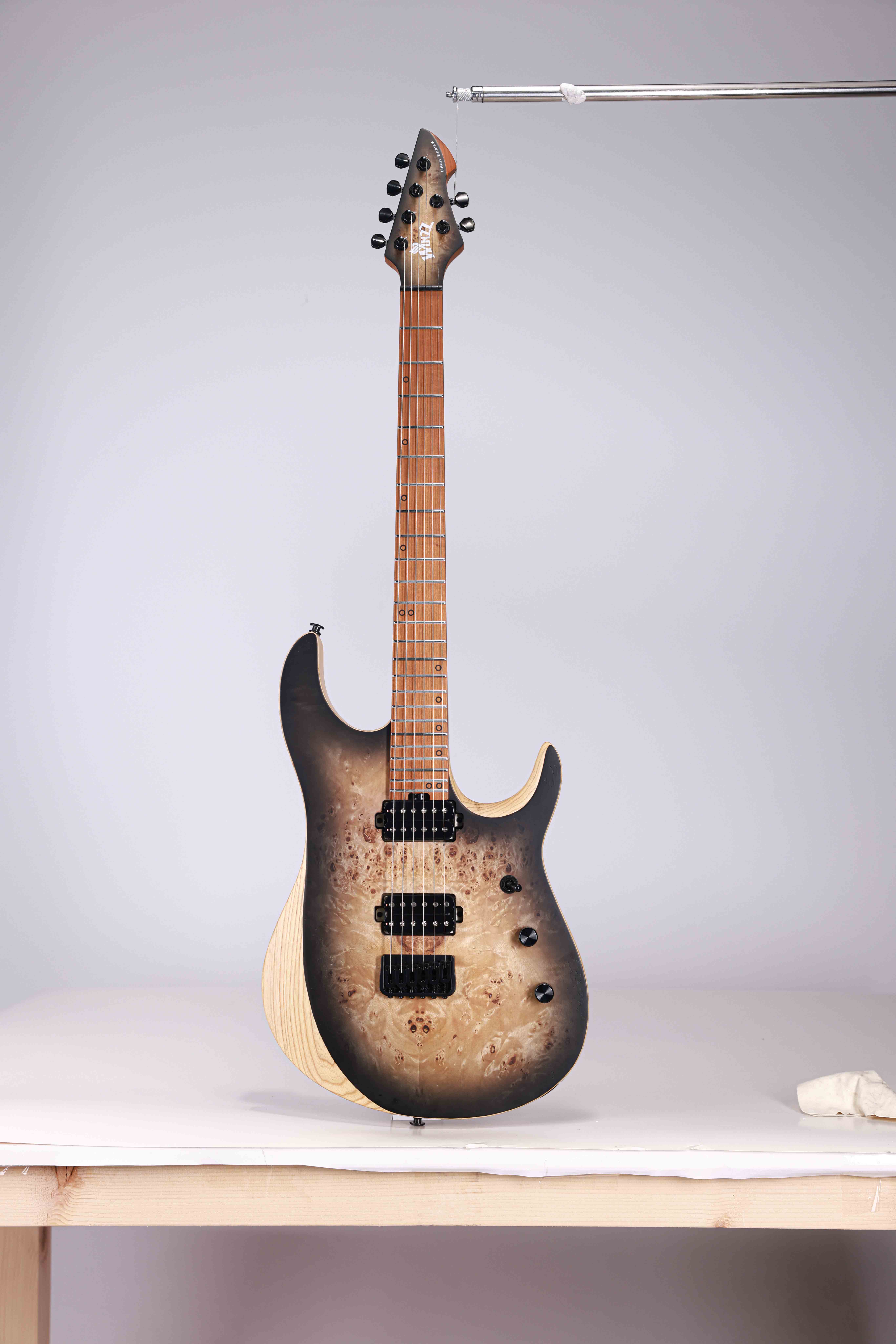 WOS150-24-AP Winzz New Design Swamp Ash+Poplar Burl Top 6-string Electric Guitar