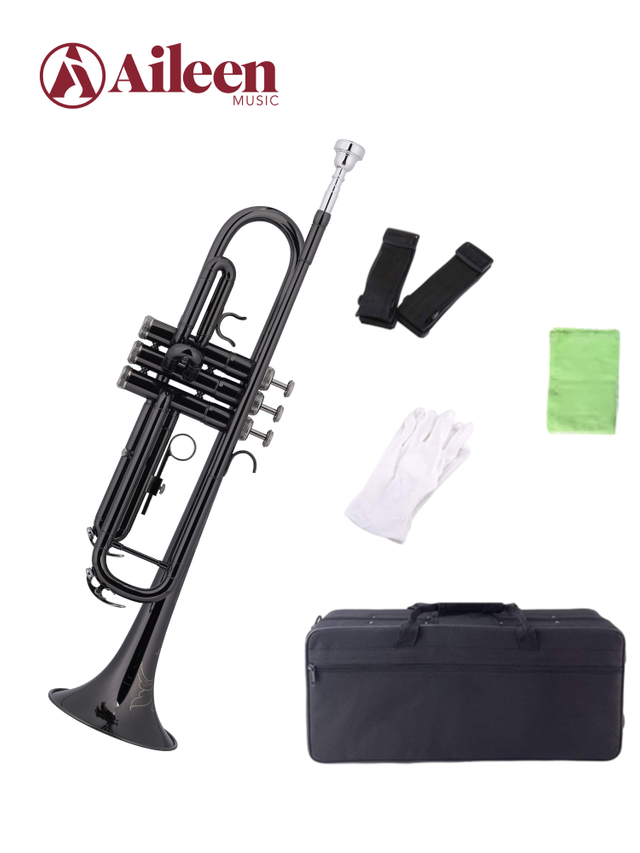 Entry Grade Bb Trumpet with Yellow Brass Body and Black Nickel Plated Finish（TP8001NB）