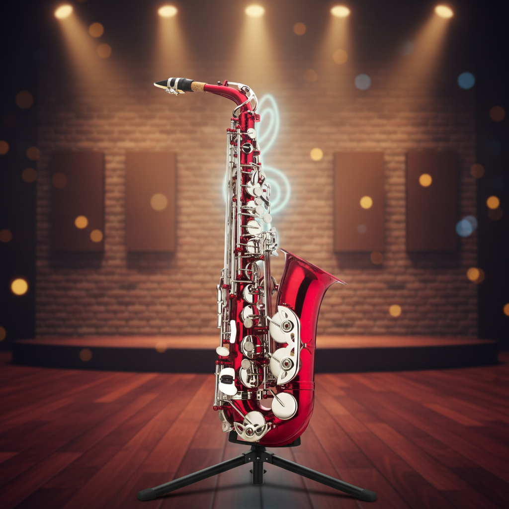 Professional Eb Alto Saxophone Yellow Brass Engraved Colored Finish with Case (SP1001C)