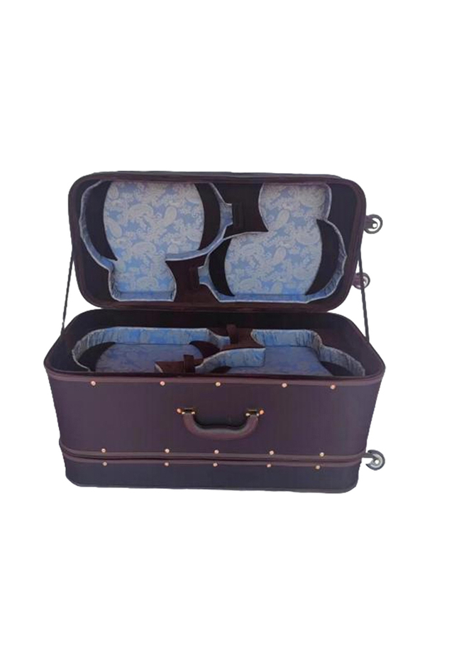 CSV804A Wholesale Professional Wooden 4/4 Eight Violins Hard Case With Wheel