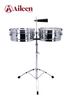 TM100C General Grade Percussion Synthetic Head Tambali Drum with Cow Bells