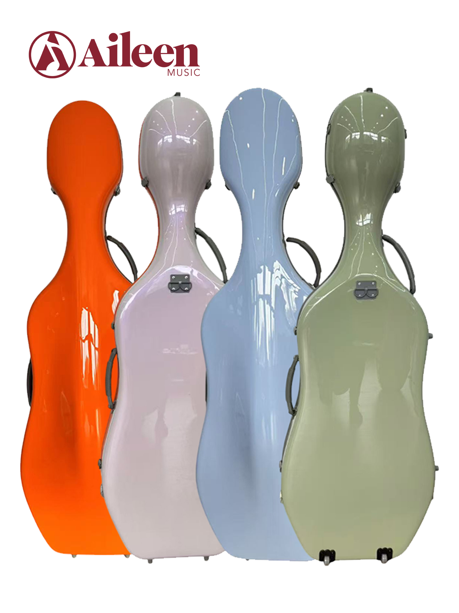 Velvet Interior 4/4 Cello Case With Wheels CSC-P303H