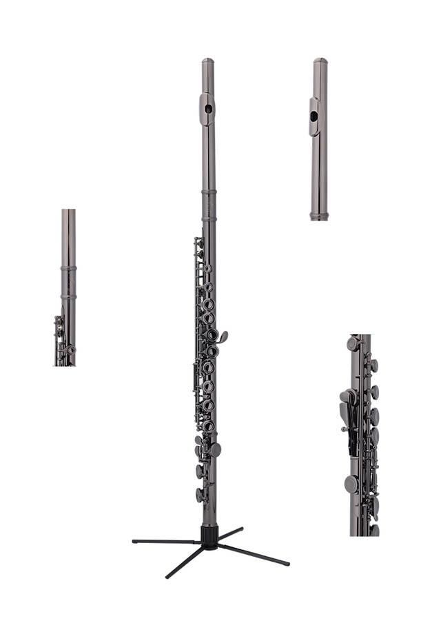 FL4011NB-E Professional Wind Instruments 16 Holes Cupronickel Body Black Nickel Flute