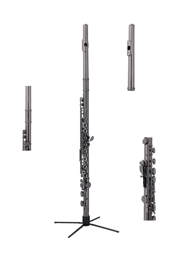 FL4011NB-E Professional Wind Instruments 16 Holes Cupronickel Body Black Nickel Flute