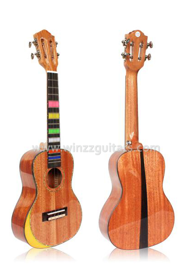 Solid mahogany top or High density man-made wood Ukulele (AU07-BA)