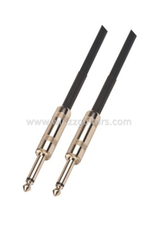 1/4"TS Bulk Black Spiral Guitar Cable Instrument Cables (AL-G026)