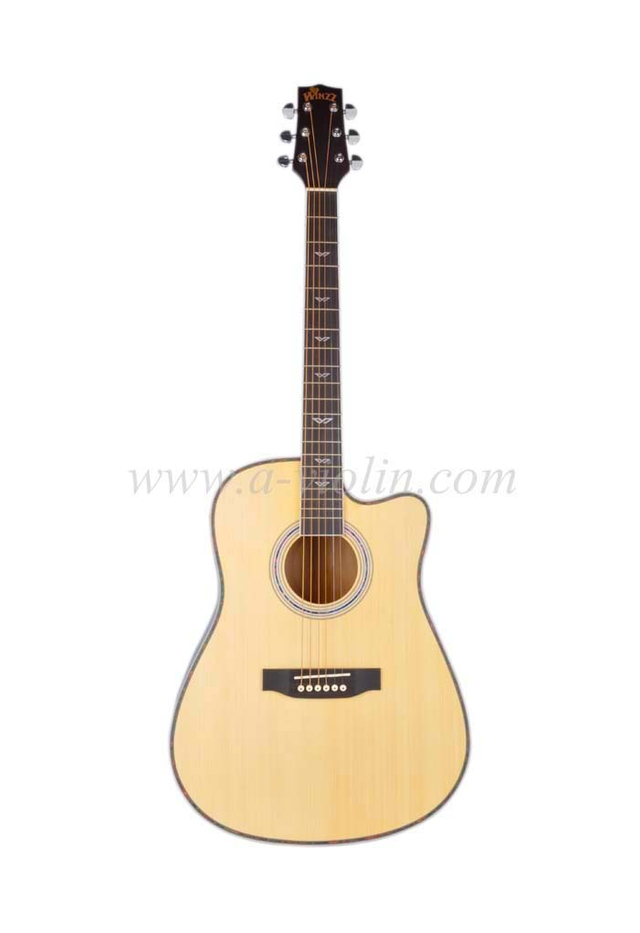 high density man-made wood fingerboard and bridge Acoustic guitar (AF168CW-41)