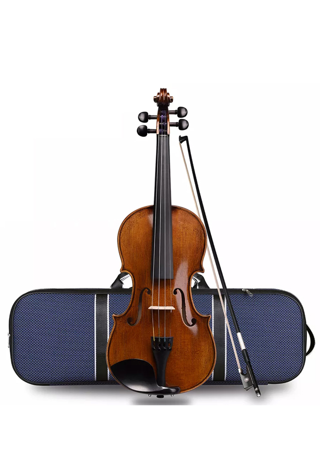 High-end Flamed Maple Violin 4/4 Violino with Antique Varnish(AVL320HAO-BV51)