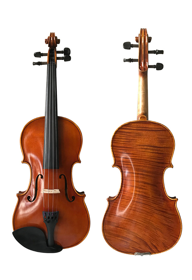 Entry-level Antique Style Oil Varnish Flamed Violin (VH100Y-N)