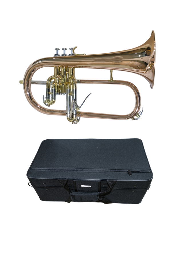 FG-M410G-RB-SSR Professional Middle Grade BB Rose Brass Body Flugel Horn