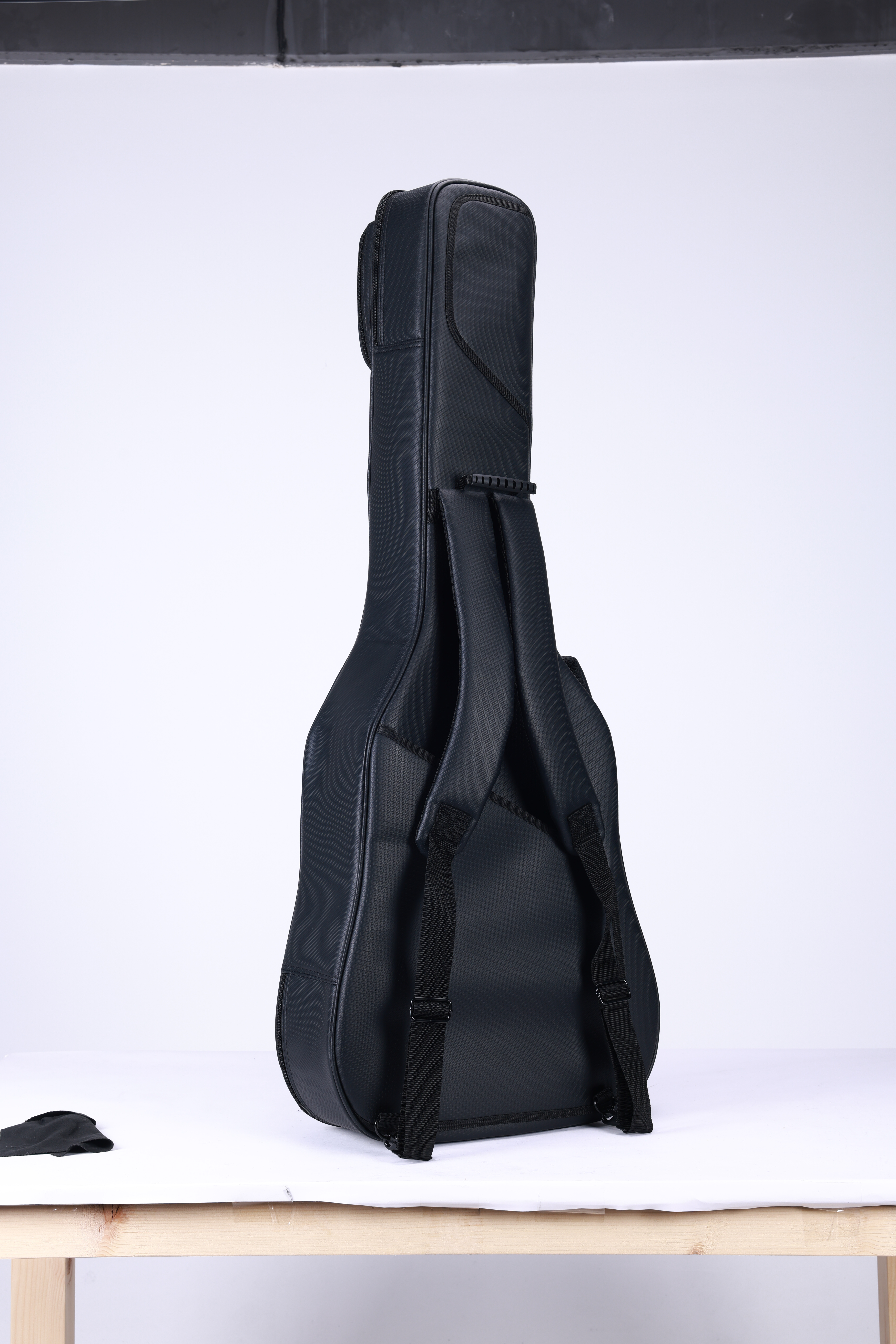 Acoustic Guitar Gig Bag 15mm PE Foam Padding Black PU Fabric Nylex Lining Large Pocket (BGW1718)