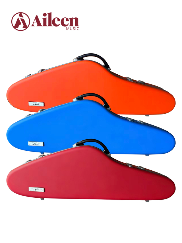 Aileen Patent Soft-Touch Violin Case – Ultra-Light Composite PC Shell with Hygrometer & Plush Velvet Interior (CSV-F18Y)