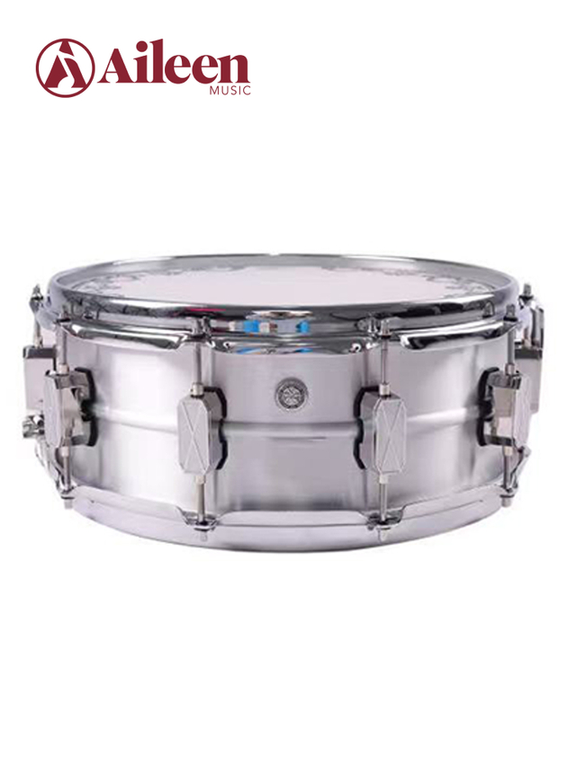 SN-LSS1 14''x5.5'' Aluminum Snare Drum Shell 8 Zinc Alloy Lugs Professional Snare Drum