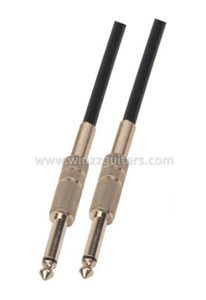 Musical Instrument Cable PVC Black 6mm Guitar Cable(AL-G023)