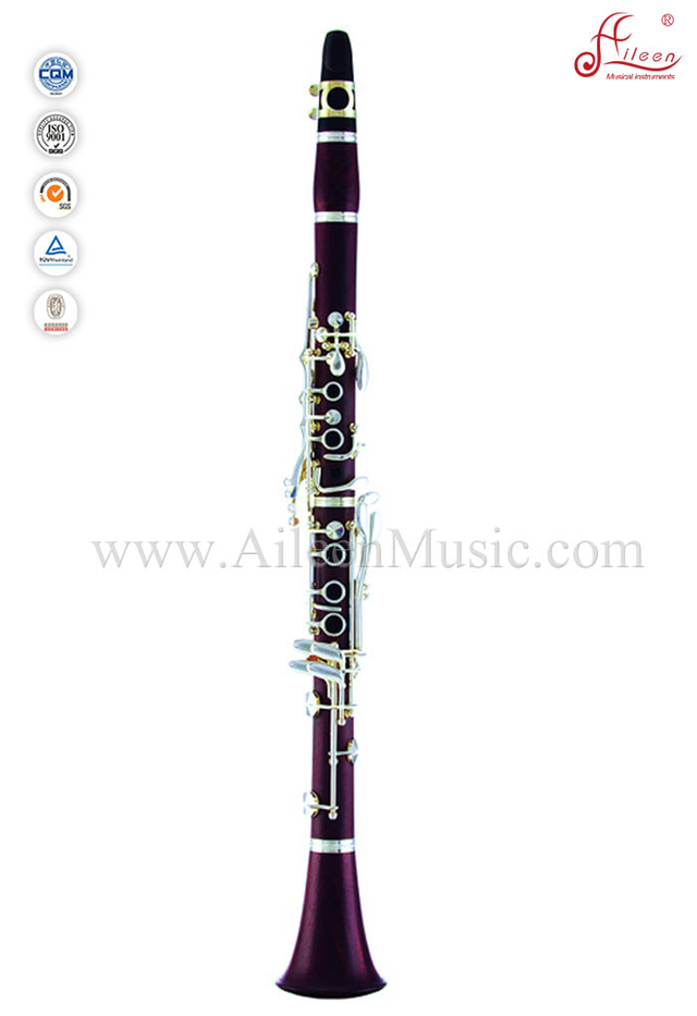 Silver Plated 17 Keys Rose Wood Body Kb clarinet (CL3100S)