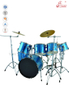 7pcs PVC Jazz Drum Set Popular Drum Kit (DSET-310)
