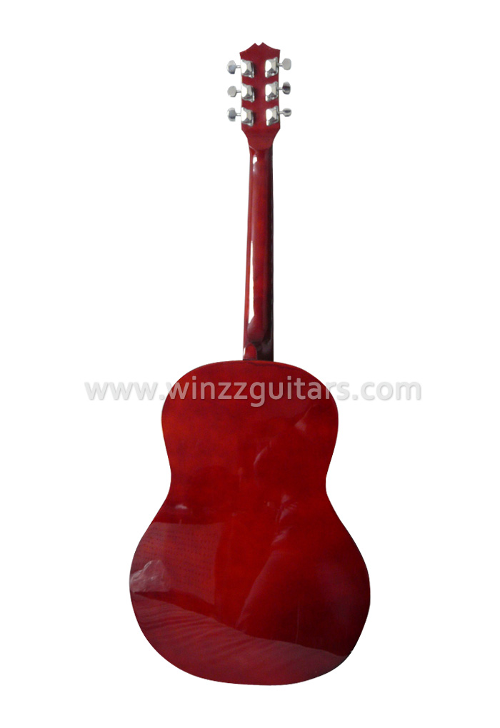 39" Laser Engraving Linden Plywood Top Acoustic Guitar (AF200-LE)