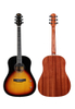 AFM16E-SD Winzz Solid Top Slope Shoulder D Shape Acoustic Guitar
