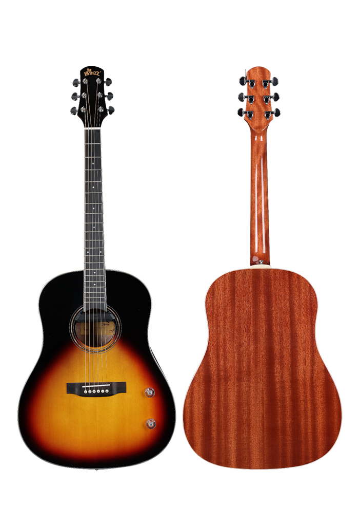 AFM16E-SD Winzz Solid Top Slope Shoulder D Shape Acoustic Guitar