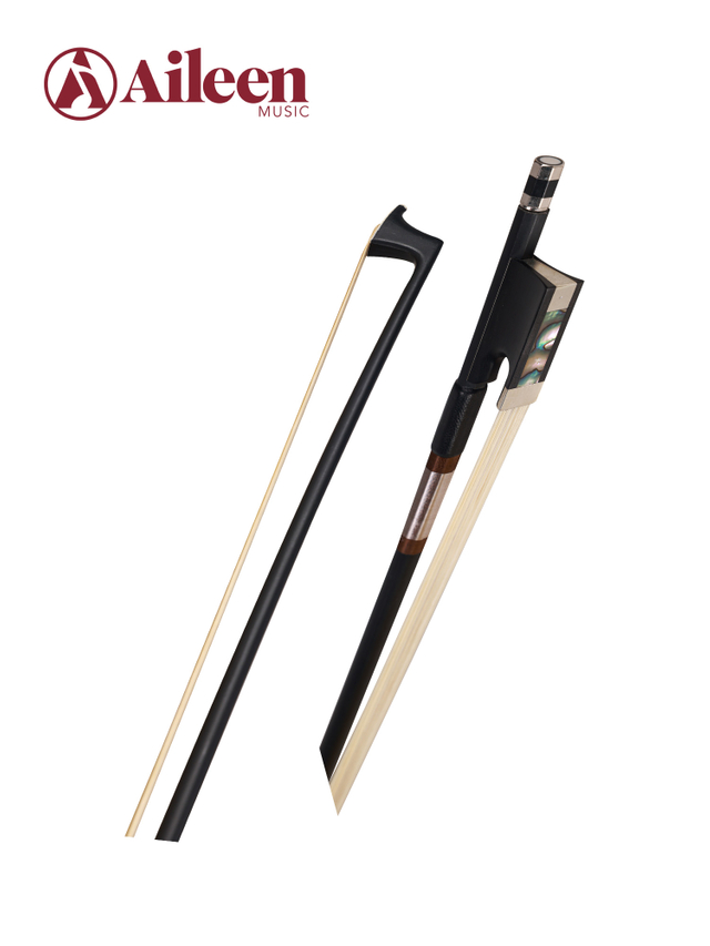 Professional Student Carbon Fiber Violin Bow – Ebony Frog & Genuine Horsehair (WV805F)